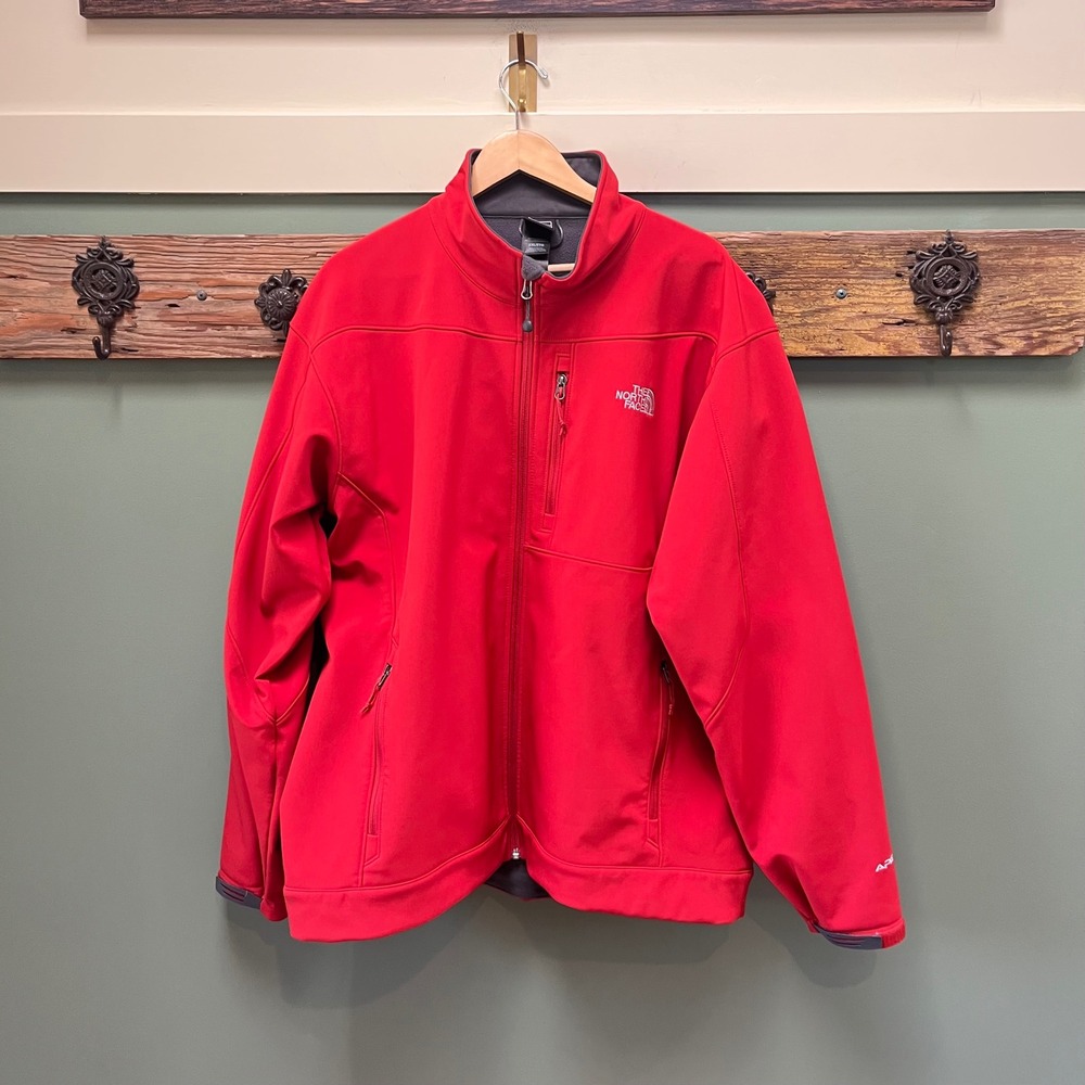 The North Face Apex Bionic Softshell Jacket Mens XXL Red Full Zip AL5C S2009‎